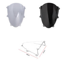 Gsxr125 pára-brisas protetor para suzuki GSX-R125 gsxr 125 2017 2018 2019 dupla bolha touring corrida moto flyscreen 2024 - compre barato