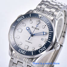 Bliger 41mm White Dial Mens Automatic Watch MIYOTA 8215 Movement Luminous Sapphire Crystal Date Indicator Wristwatch Men 2024 - buy cheap