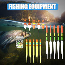 15 pçs/set acabamento ternos de água doce bobbers pesca vertical boia mar flutuadores bobbers vara iscas de pesca para pequenos peixes 2024 - compre barato