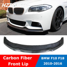 F10 AK Style Carbon Fiber Front Bumper Lip Rim Diffuser For BMW 5 Series F18 MT Modification 2010-2016 2024 - buy cheap