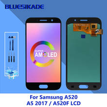 5,0 "AMOLED для Samsung Galaxy A5 2017 ЖК-дисплей A520 A520F SM-A520F сенсорный экран, дигитайзер, для сборки, для A520 Запасная часть 2024 - купить недорого