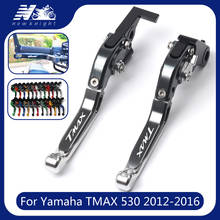 20 colors For Yamaha Tmax 530 TMAX 530 2012-2017 Laser logo Motorcycle  Accessories CNC Folding Extendable Brake Clutch Levers 2024 - buy cheap