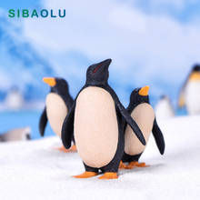 2pcs Mother Son Penguin figurine Simulation Love Animal model home decor miniature fairy garden decoration accessories modern 2024 - buy cheap