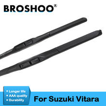 BROSHOO Auto Windscreen Wiper Blades Clean The Windshield For Suzuki Vitara 2015 2016 2017 2018 Fit Standard Hook Arm 2024 - buy cheap