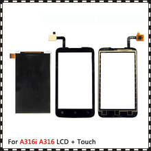 High Quality 4.0'' For Lenovo A316i A316 Lcd Display With Touch Screen Digitizer Sensor 2024 - buy cheap
