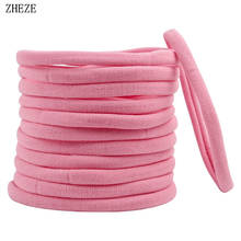 2022 New Hot-Sale Solid Elastic Nylon Children Headband Girls Kids Hairband DIY Hair Accessories Soft Fashion Headwrap 2024 - buy cheap