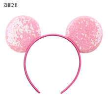 Hot Sale Sequins Mouse Ears Headband One Size Women/Kids Holiday Travel Hairband DIY Accessories Headwear 2024 - buy cheap