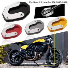 Soporte lateral de extensión para motocicleta, placa de soporte de almohadilla ampliadora para Ducati Scrambler 2015, 2016, 2017, 2018, 800 2024 - compra barato