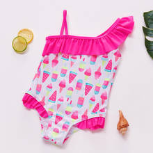 Roupa de banho estilo plissado para meninas, roupa de banho para crianças de 3 a 10 anos, roupa de praia de alta qualidade 2024 - compre barato