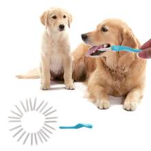 25 шт./компл. зубочистки зубная щетка для собак для домашних животных для кошек и собак зубная щетка для чистки полости рта для собак и щенков 2024 - купить недорого