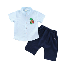 Roupas de verão para bebês, camisetas de algodão para meninos e meninas, shorts casuais com desenho 2024 - compre barato