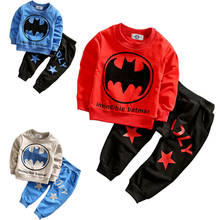Children's Set 2020 Spring Autumn Korean Boys Girls Clothes Bat Cartoon Two-piece Suit Toddler Baby Set for 1-3 Years Old 2024 - buy cheap