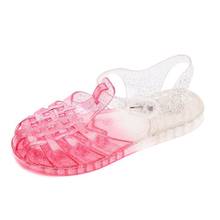 Nova jelly sapatos infantis pvc macio do bebê menino sandálias de praia meninas crianças sandálias gladiador de cristal verão sapatos casuais 2024 - compre barato