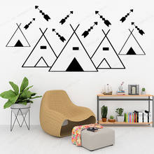Wall Decal Tribal Tent Arrow Vinyl Wall Stickers Wall Decor For Kids Room Decoration Wall Decals Sticker Murals HD166 2024 - buy cheap