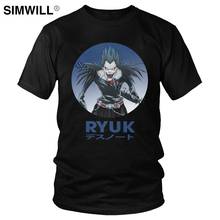 Camiseta de Anime Ryuk para hombre, camisa de Manga corta de algodón suave, ropa de calle de cuello redondo, camiseta Shinigami de Manga 2024 - compra barato