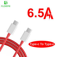 Cable de carga USB tipo C a tipo C para Oneplus 8, 8T Pro, 7, 7T Pro, 6T, 5T, 65W, urdimbre, 6,5a 2024 - compra barato