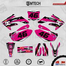 DSMTECH Customized Team Graphics Backgrounds Decals 3M Custom Stickers For 2004-2005 2006-2007 2008-2009 CRF250R 013 2024 - buy cheap