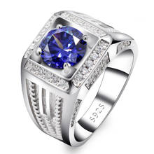 Real natural sólido 925 anéis de prata esterlina luxo roxo zircão cúbico anéis de casamento para mulheres 2024 - compre barato