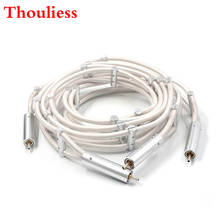 Thouliess пара Argento потоковый HiFi аудио кабель RCA соединительный кабель для cd-плеера усилительный динамик соединительные кабели 2024 - купить недорого