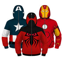 Children's Jackets Teens Hoodies Spider Superhero Cosplay Clothing 4-13y Boy's Jacket Costume Teenage Kids Coat Child's Pullover 2024 - buy cheap