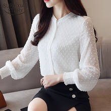 Fashion Women's Tops and Blouses 2020 Spring White Chiffon Blouse Shirt Office Work Wear Long Sleeve Women Shirts Blusas 0974 60 2024 - buy cheap