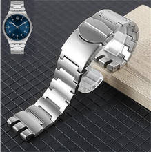 High Quality Smooth 316L Stainless Steel Watchband 26*23mm Solid Link Silver Logo Bracelet For Swatch Man's Watch Stock 2024 - buy cheap