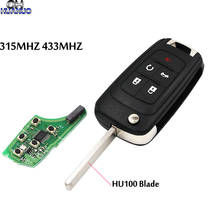 5 Button Remote Key 315/433MHZ With ID46 Chip Uncut HU100 Blade Fit For Opel Vauxhall Astra J Zafira C Mokka Adam Karl Insignia 2024 - buy cheap