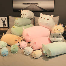 28cm 60cm Kawaii Big Fat Cat Dinosaur Bear Pig Hamster Cat Plush Pillow Stuffed Soft Animal Throw Pillow Big Size Toys 2024 - buy cheap