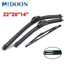 MIDOON Wiper Front & Rear Wiper Blades Set Kit For BMW X3 E83 2004-2010 Windshield Windscreen 22"20"14"B2 2024 - buy cheap