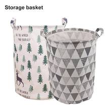 Foldable Household Folding Laundry Washing Dirty Clothes Toy Storage Baskets Holder Basket Sundries Organizer Pouch Bin Handle 2024 - buy cheap
