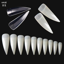Uñas postizas de uñas artísticas, Stiletto afilado, garra larga, herramienta de Gel UV Acrílico 2024 - compra barato