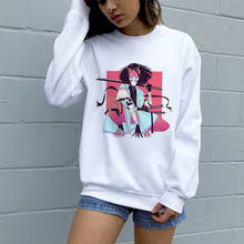 Vintage New Winter Japanese Print Letters Casual Harajuku Spoof Loose Tops Ulzzang Punk Horror Female Cartoon Ins Hoodie Women 2024 - buy cheap