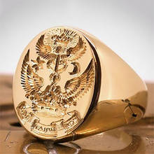 Классические винтажные мужские кольца желтого золота, роскошные обручальные кольца для мужчин, панк, хип-хоп ювелирные изделия, свадебные аксессуары, подарки 2024 - купить недорого