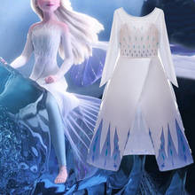 Verano reina de la nieve niñas vestido Anna Elsa 2 Cosplay disfraz niños Halloween vestido de princesa elegante niños Vestidos infantiles 2024 - compra barato