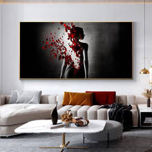 Butterfly Nude Woman Canvas Painting Abstract Posters and Prints Modern Cuadros Wall Art Picture for Living Room Home Decoration 2024 - buy cheap