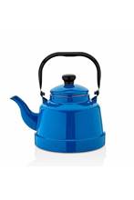 2021 enamel Blue Teapot Long Life Good Quality Nostalgia 2024 - купить недорого