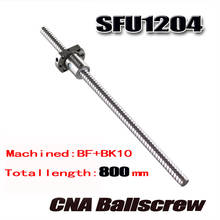 1pcs/lot SFU1204 800mm rolled ball screw C7 with 1204 single ball nut for CNC parts Free shipping 2024 - buy cheap