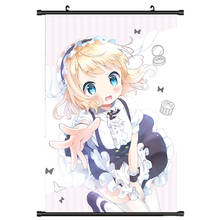 Coscase Anime es el pedido un conejo ¡Gochumon wa Usagi Desu ka! Hoto Kokoa Kirima Syaro, póster de desplazamiento de pared para decoración del hogar, imágenes 2024 - compra barato