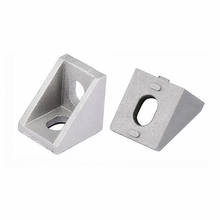 4-16pcs/bag 2020 3030 4040 Corner Fitting Angle Aluminum L Connector Bracket Fastener CNC Router Industrial Profile 2024 - buy cheap