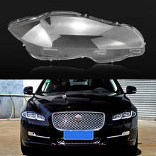 Lente do farol para jaguar xj 2010 2019 farol capa do carro substituição frente cabeça luz escudo automático 2024 - compre barato