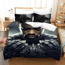 New 3D Black Panther Film Bedding Set Hero Kids Boys Duvet Cover Sets Bedroom Decor Twin Queen King Size Bedspread Bed Linens 2024 - buy cheap