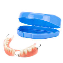 1pc caixa de armazenamento de dentadura caso de armazenamento dentadura dental dentes falsos aparelho recipiente caixa de armazenamento novo 2024 - compre barato