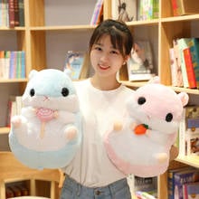 40cm Kawaii Plush Hamster Mouse Dolls with Blanket Plush Stuffed Hamster Dolls Plush Toys Cute Hamster Soft Dolls Kids Gift 2024 - buy cheap