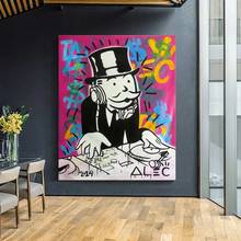 Canvas Painting Poster Money Poster Alec Monopolyingly Paintings on Canvas Modern Art Decorative Wall Pictures Home Decoration 2024 - buy cheap