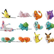 Figuras de acción de Charmander, Bulbasaur, Squirtle, Sylveon, Gengar, juguetes de Anime, Protector de Cable de Pokemon, regalos 2024 - compra barato