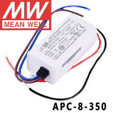 Mean Well-carcasa de plástico Original APC-8-350, fuente de alimentación conmutada LED, corriente constante de 350mA, 8W, salida única 2024 - compra barato