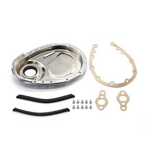 Auto Car Chrome Timing Chain Cover Kit Fit for SB Chevy 327 350 383 400 SBC Gasket Seal Bolts Set 2024 - buy cheap