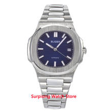 Bliger 40mm Automatic Mechanical Watch Men Sterile Dial Square Watch Case Auto Date Sapphire Glass Luminous Wristwatch Men 2024 - buy cheap