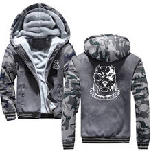 Free delivery pitbull Printing Sweatshirt Hoodie Fashion Hip Hop casual Pullover Male zipper Hoody 2024 - buy cheap