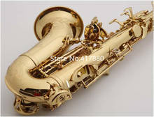 Saxofón Soprano curvo MARGEWATE, S-991 B, laca dorada plana, instrumentos populares de música con funda, envío gratis 2024 - compra barato